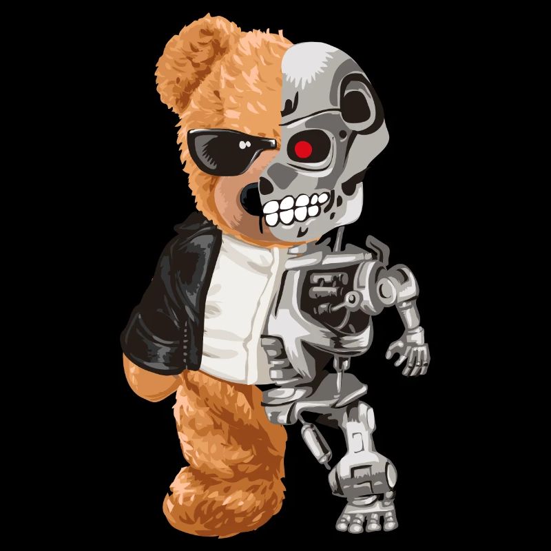 Bear Robo Hybride Moitié Ours Moitié Robot Cyborg Teddy