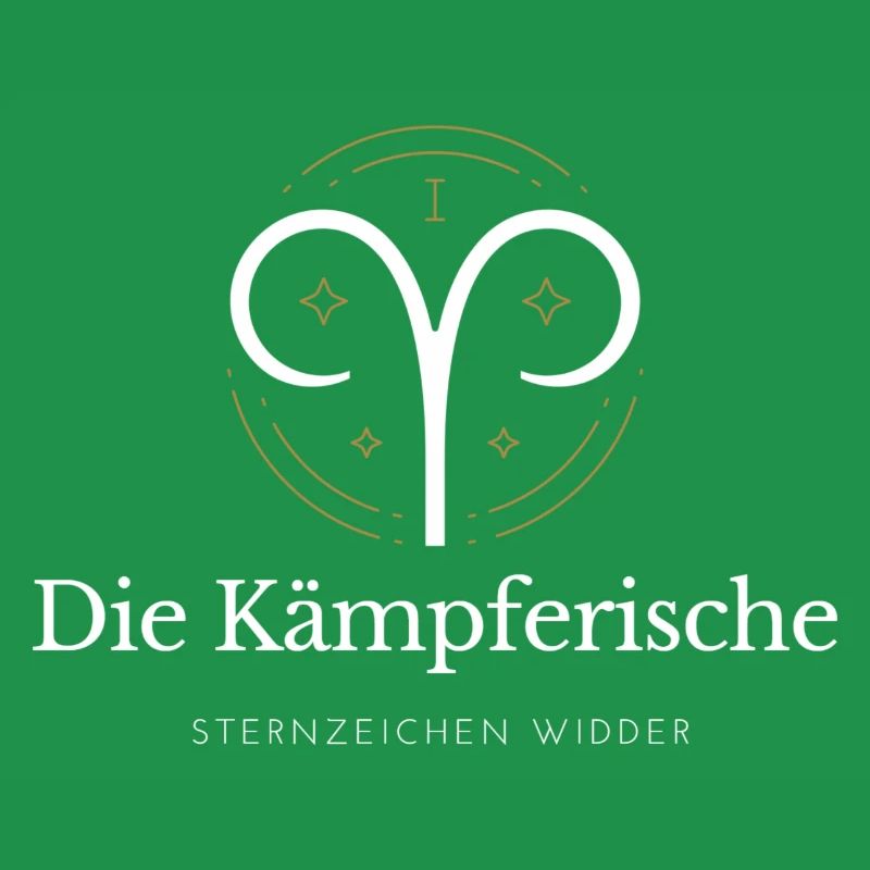 Widder Sternzeichen Logo Widder