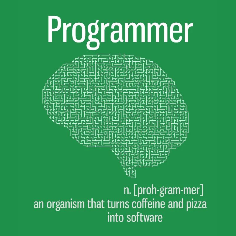programmer brain pc informatik definition pizza lo