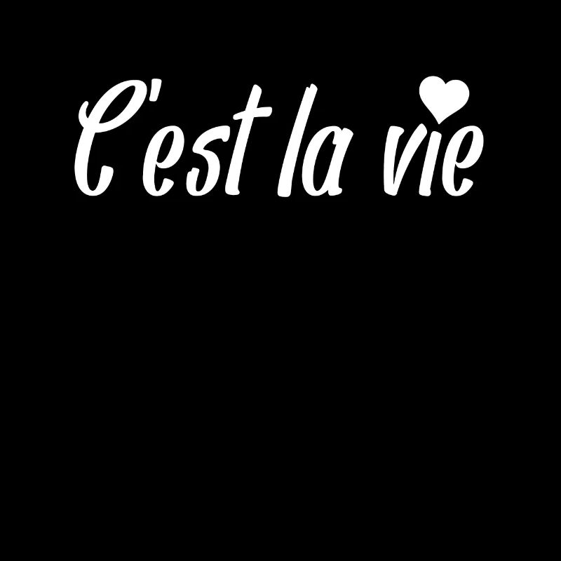 C’est la Vie Script with Heart