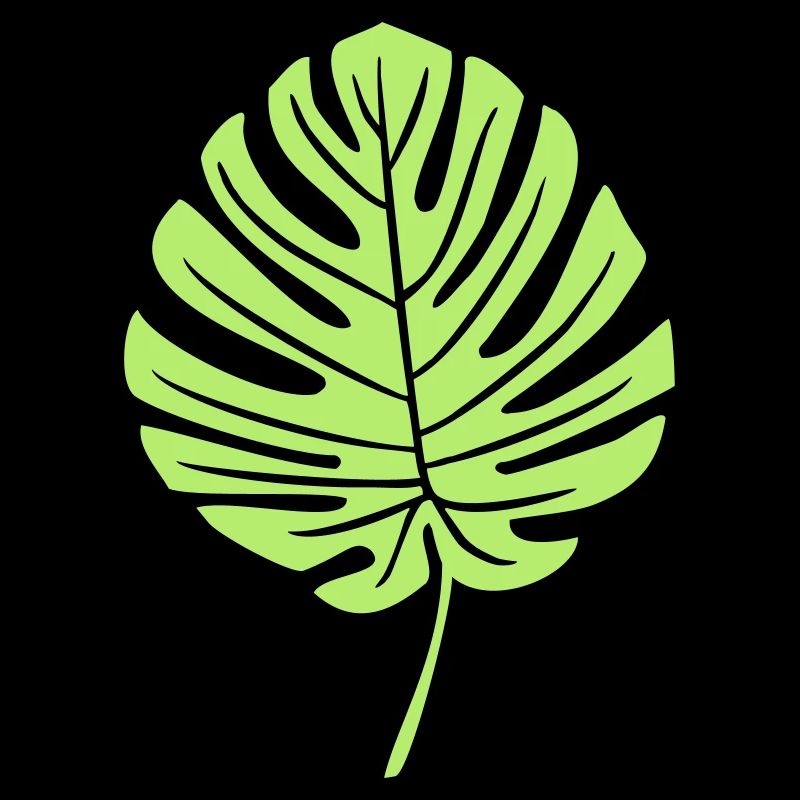 Green Monstera Leaf