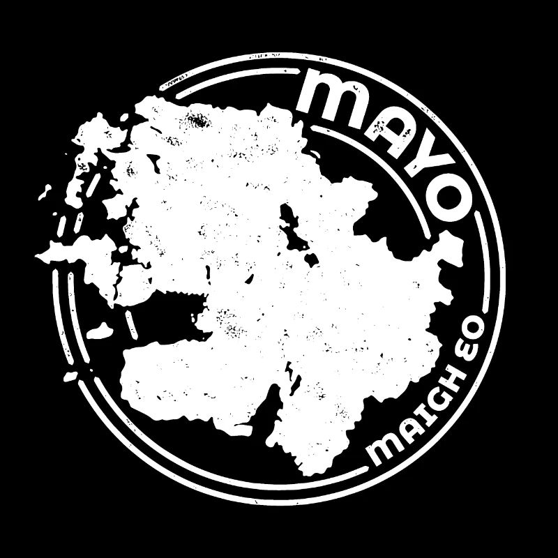 Comté de Mayo Irlande | Timbre de contour de carte