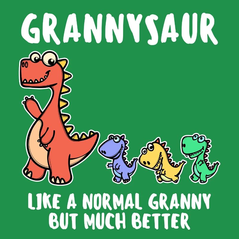 Oma Cool Statement Großmutter Dinosaurier