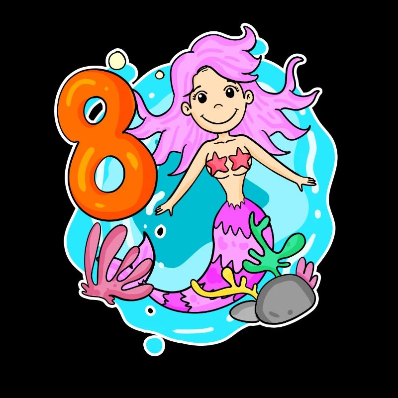 Fille de 8 ans sirène de 8 ans