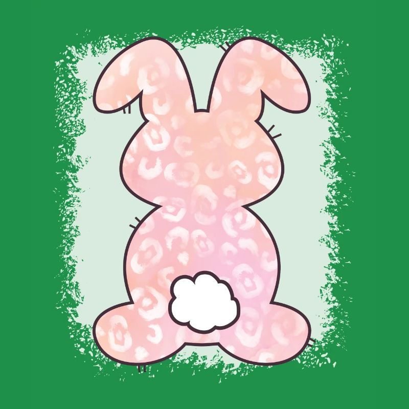 Leopard Print Bleached Easter