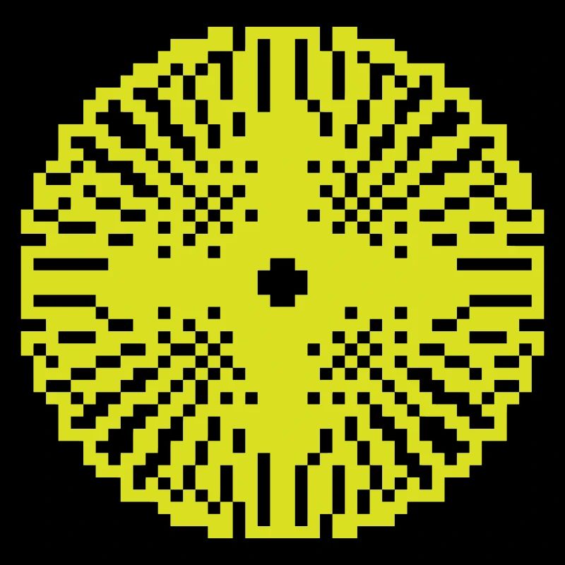 Sun pixelated circle pixel sun | Vectorgraphic