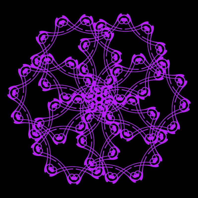 Random patterns circled