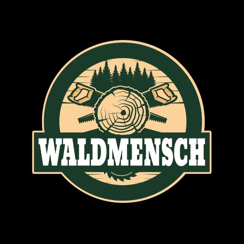 Waldmensch Holzlogo