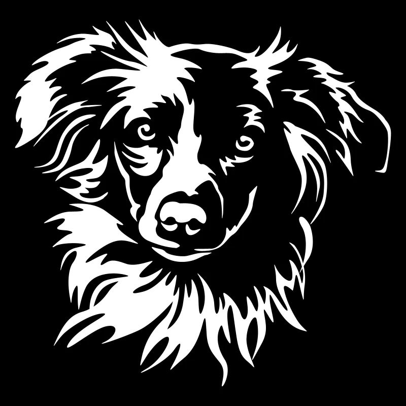 Miniature Australian Shepherd Kopf "Black Edition"