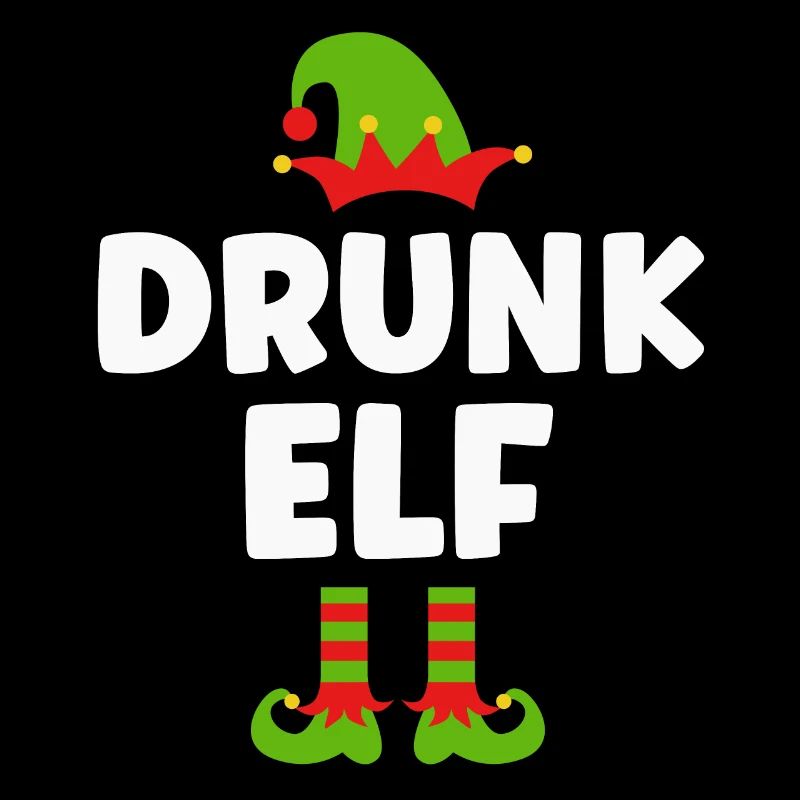 Christmas funny drunk elf