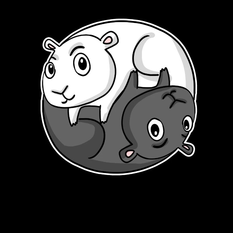 Cochon d’Inde Yin Yang Cochon d’Inde