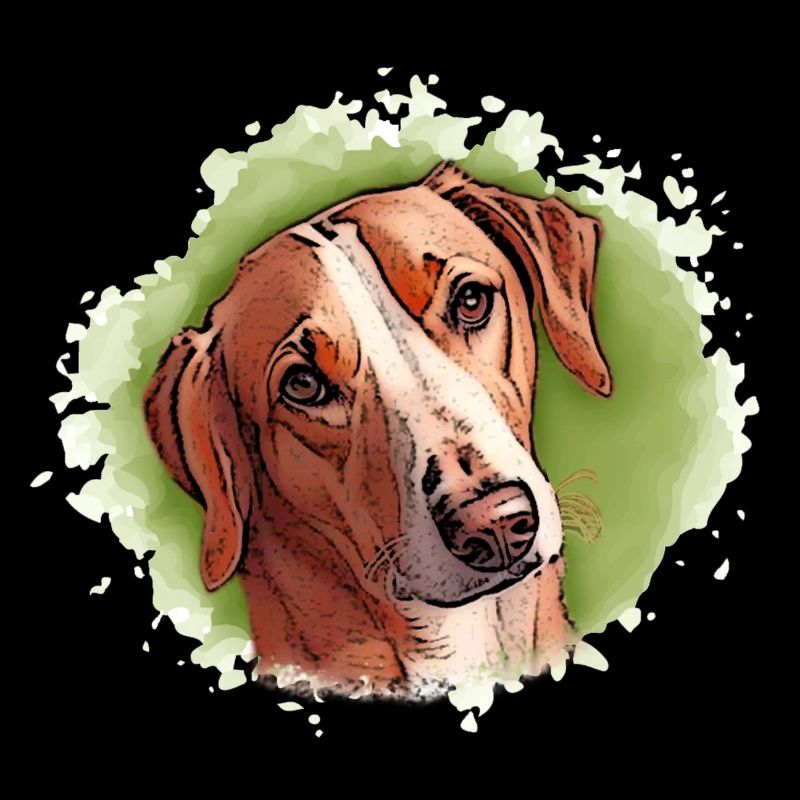 Chien SAVEBRACKE Chien de chasse Vert Aquarelle Design