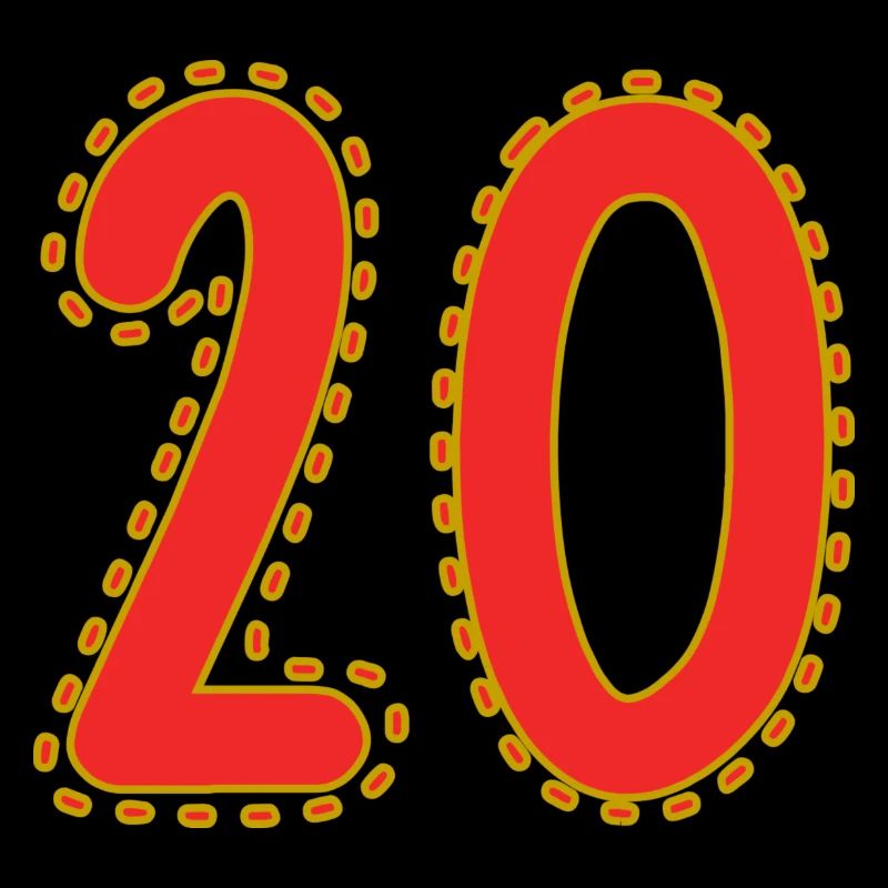 20. 20 ANS. 20e ANNIVERSAIRE. ANNIVERSAIRE 20 ANS.