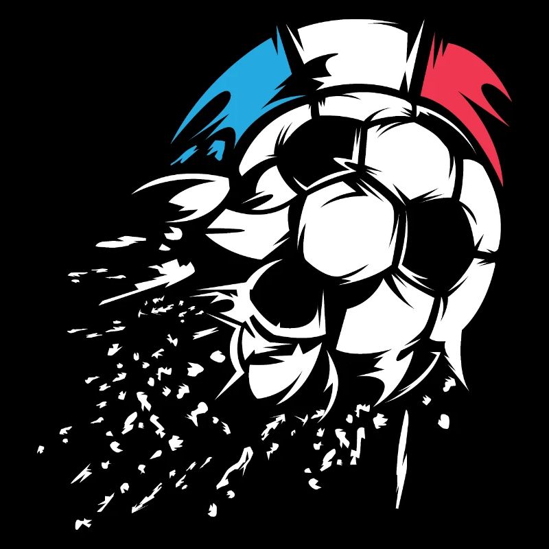 Fußball Frankreich Team Ball Explosion Symbol Logo
