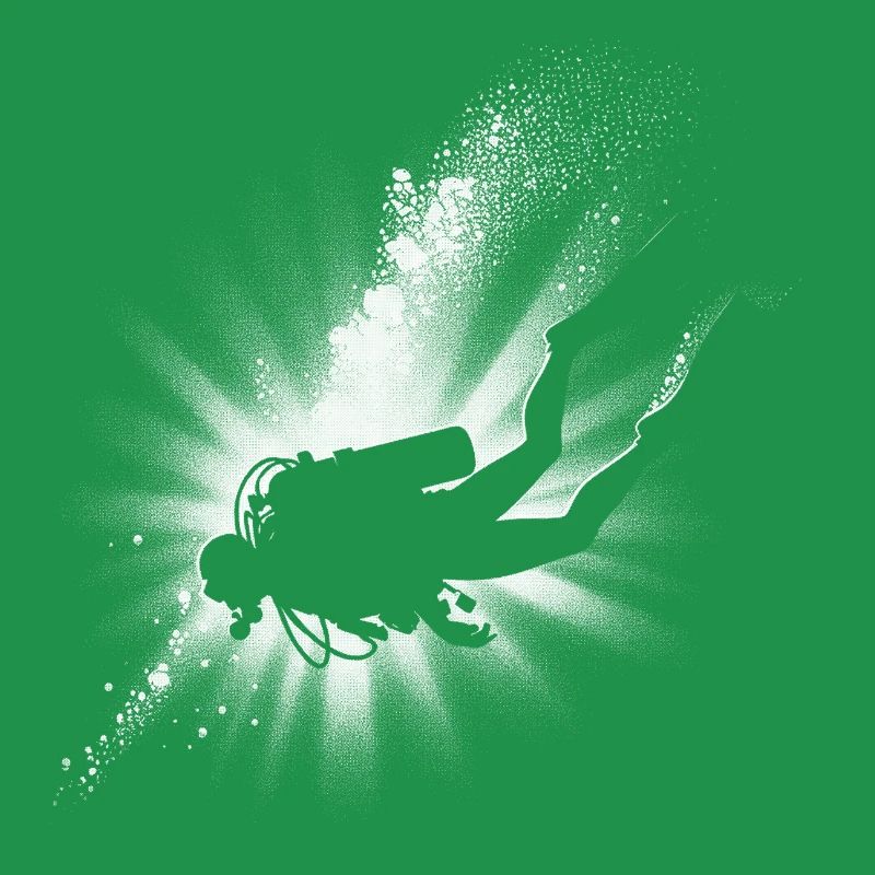 Plongée Light Beam Silhouette Design