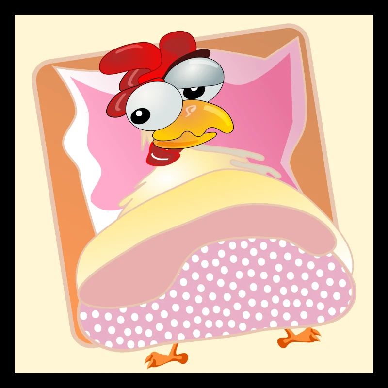 Poules Élevage de poulets - COUCHAGE AU LIT