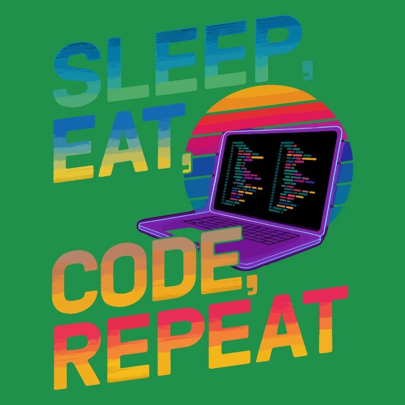 Sleep Eat Code Repeat Geschenk für Coder
