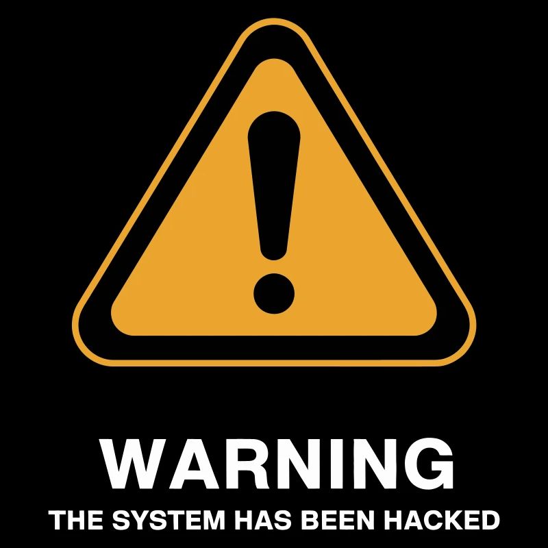 Icône d’avertissement du système piraté