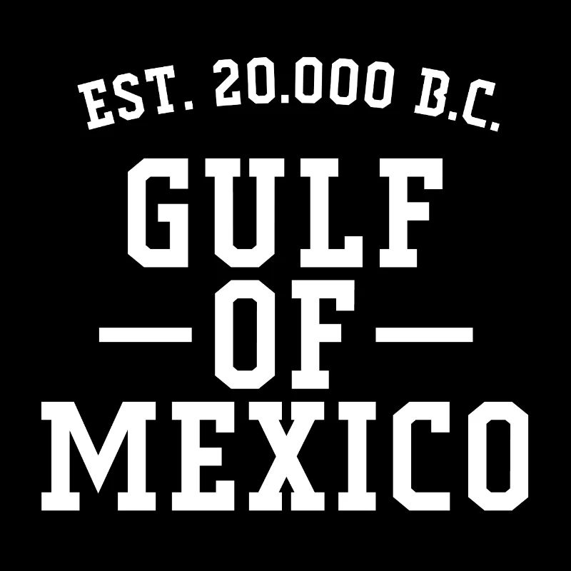 Golfe du Mexique (lettres blanches)
