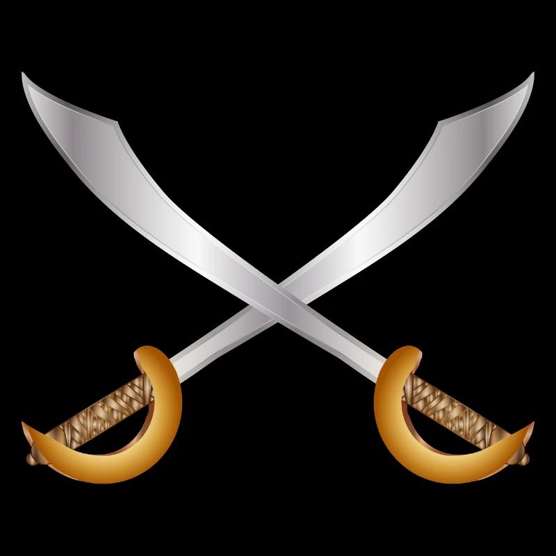 Sabres de pirates croisés – Thème d’aventure classique