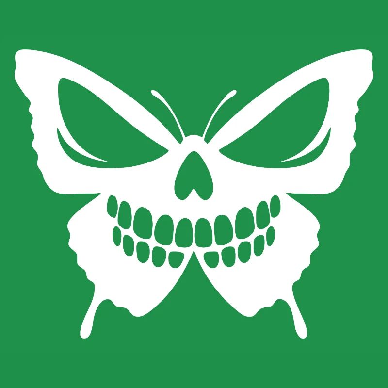 Conception complexe de crâne de papillon