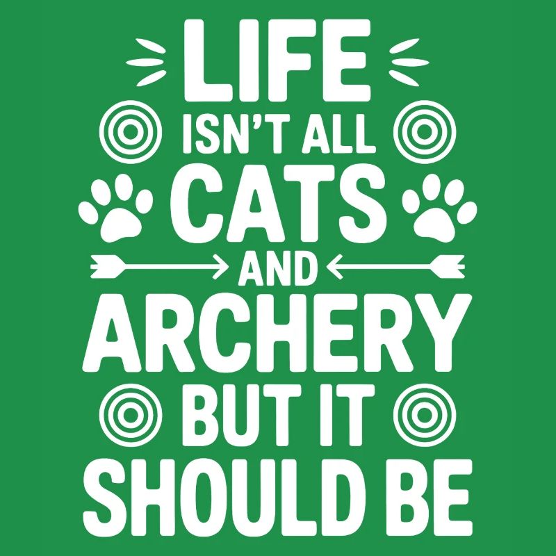 Bogenschießen Spruch Katzen Bogenschießen Geschenk