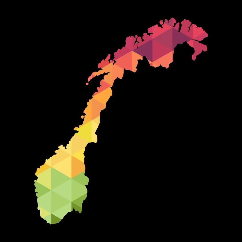 Norway - Norge - Norway - abstract - map