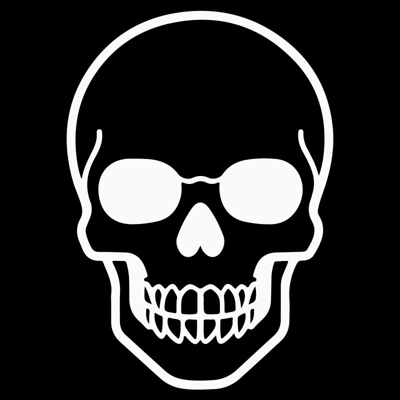 Minimalist Totenkopf Design