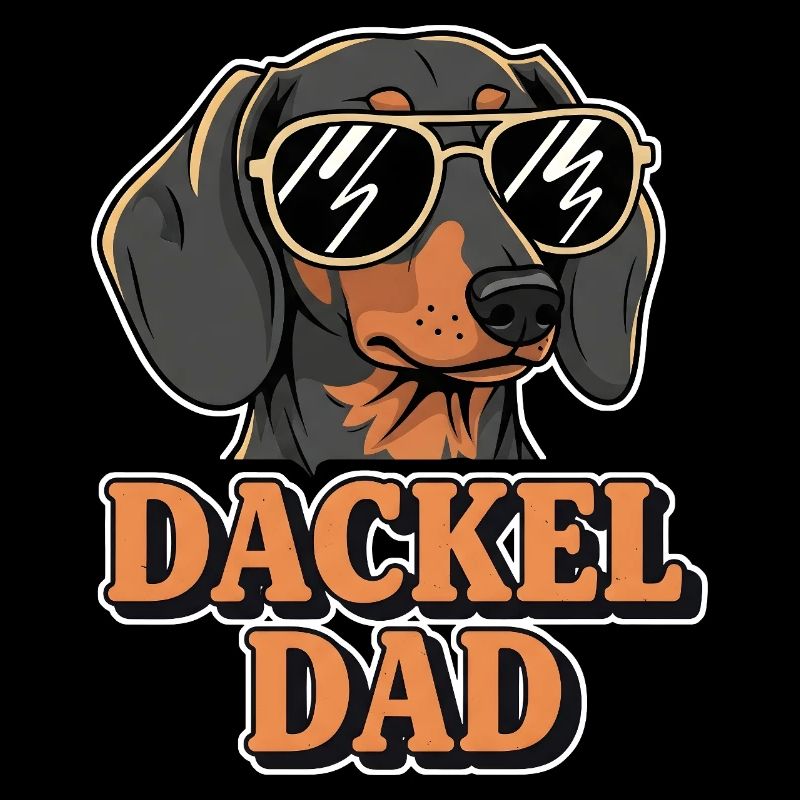 Cooler Dackel mit Sonnenbrille - Dackel Dad