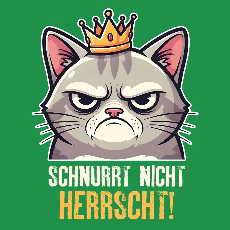Grumpy Katze Herrscher Design