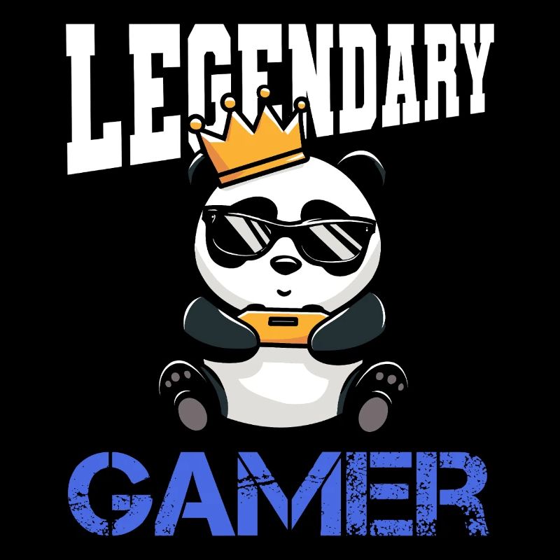 Panda Krone und controller - gamen