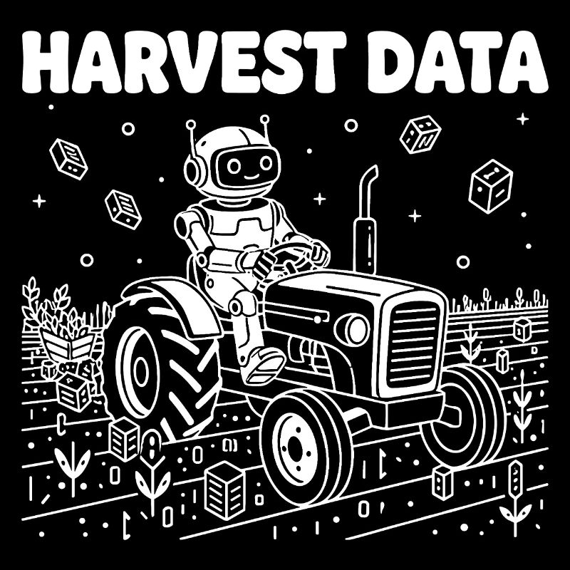 Harvest Data robot on tractor