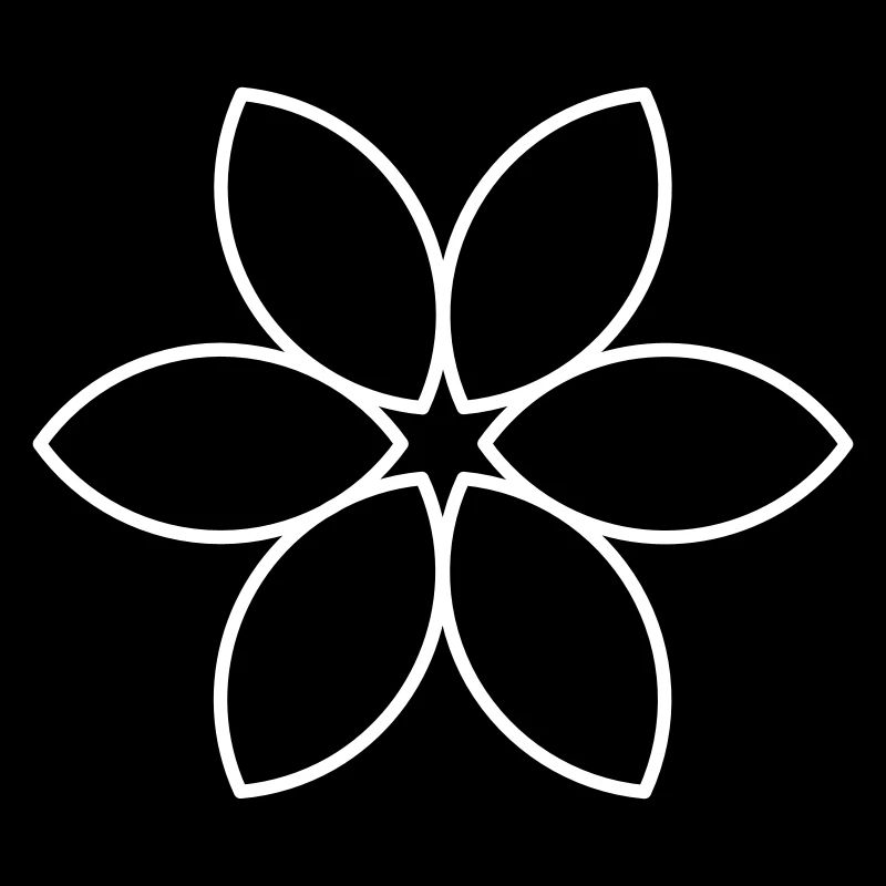 Schlichte weiße Blume