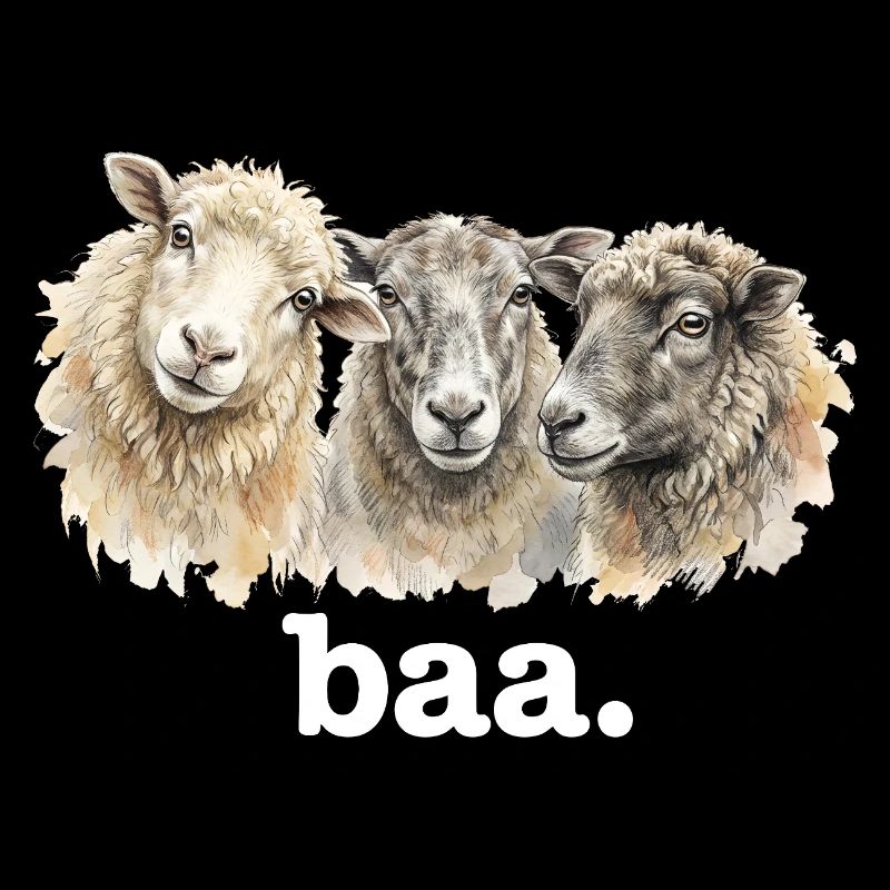 Sheep Baa Funny Sheep Lover Funny Baa