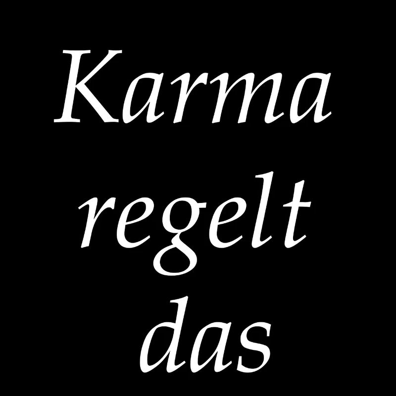 Karma regulates this