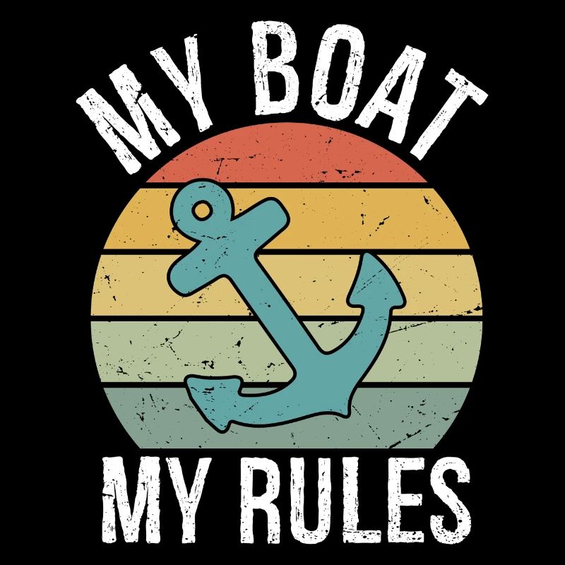 My Boat My Rules Funny Boating Captain Gift
