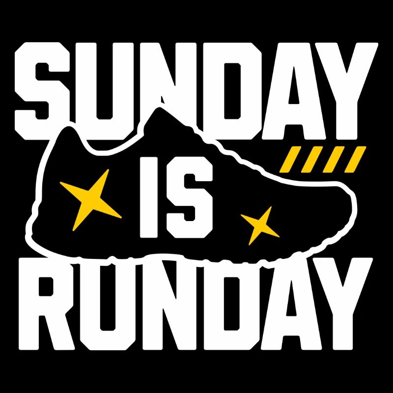 Graphique de baskets Sunday Run Day