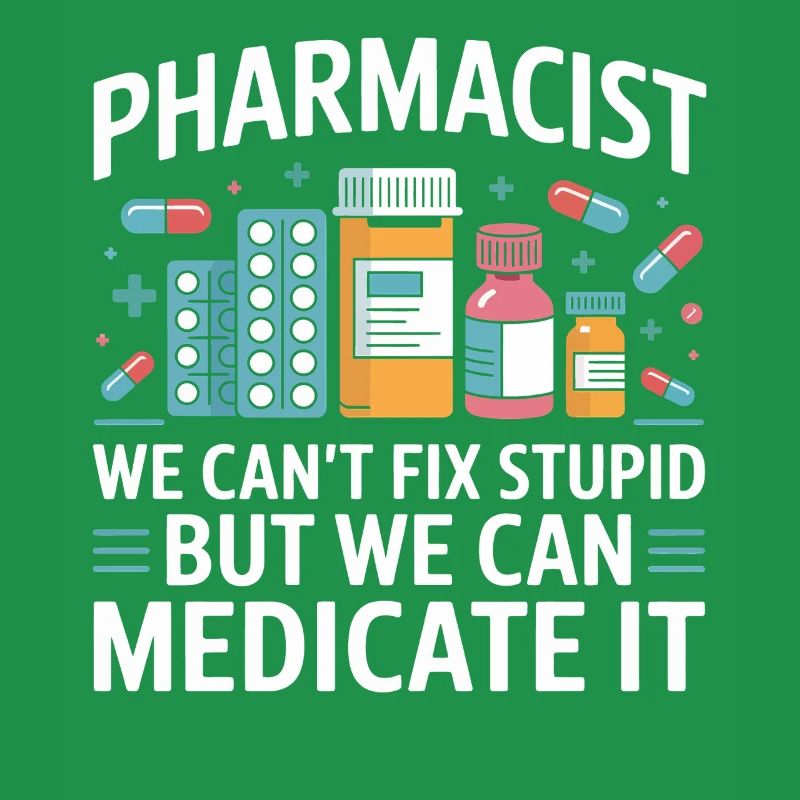 Pharmacist saying: Medicate It