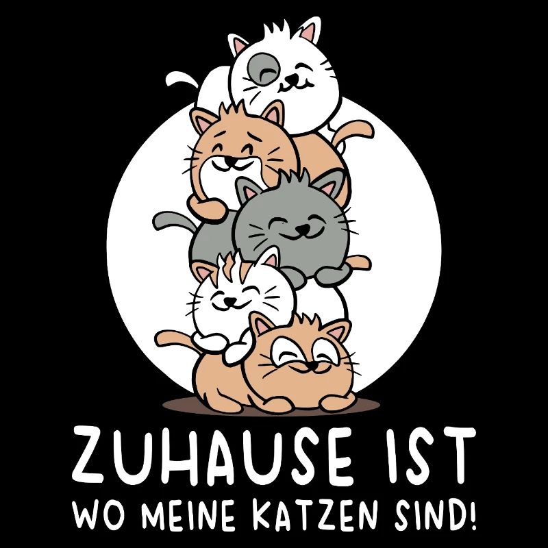 Katze Katzenhalter Katzen Spruch Geschenk 