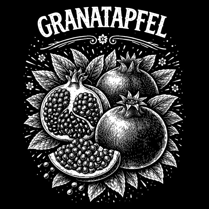 Graphique vintage de grenade