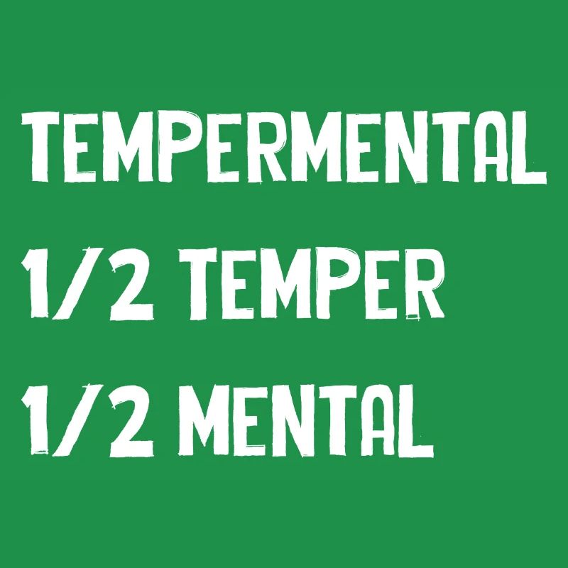 Tempermental Split Typography