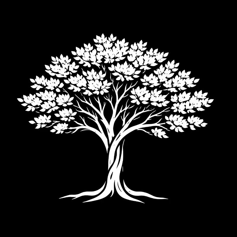 Baum des Lebens Silhouette