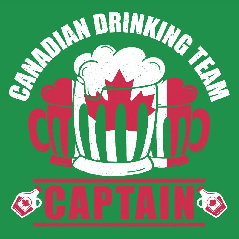 Chope de bière Canada Captain Maple Leaf Party Design