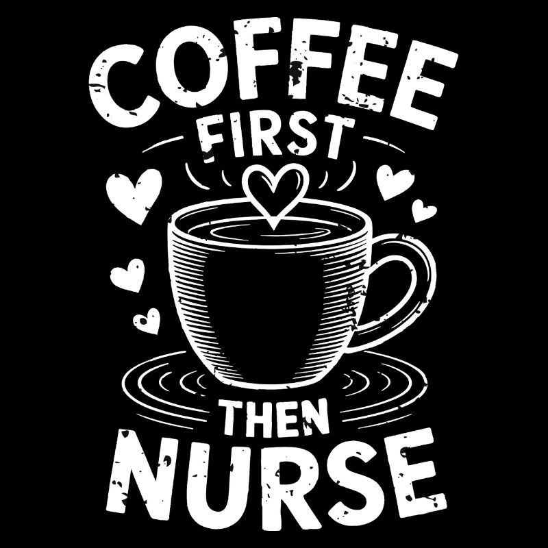 Erst Kaffee, dann Krankenschwester Lustiger Waschbär-Tee