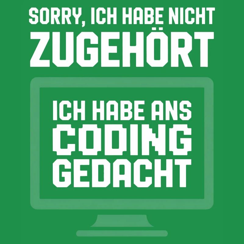 Coding Gedanke am Bildschirm