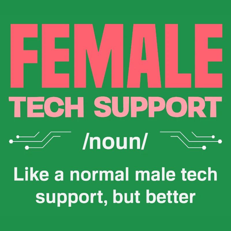 Tech Support Frau Definition IT Admin Computer