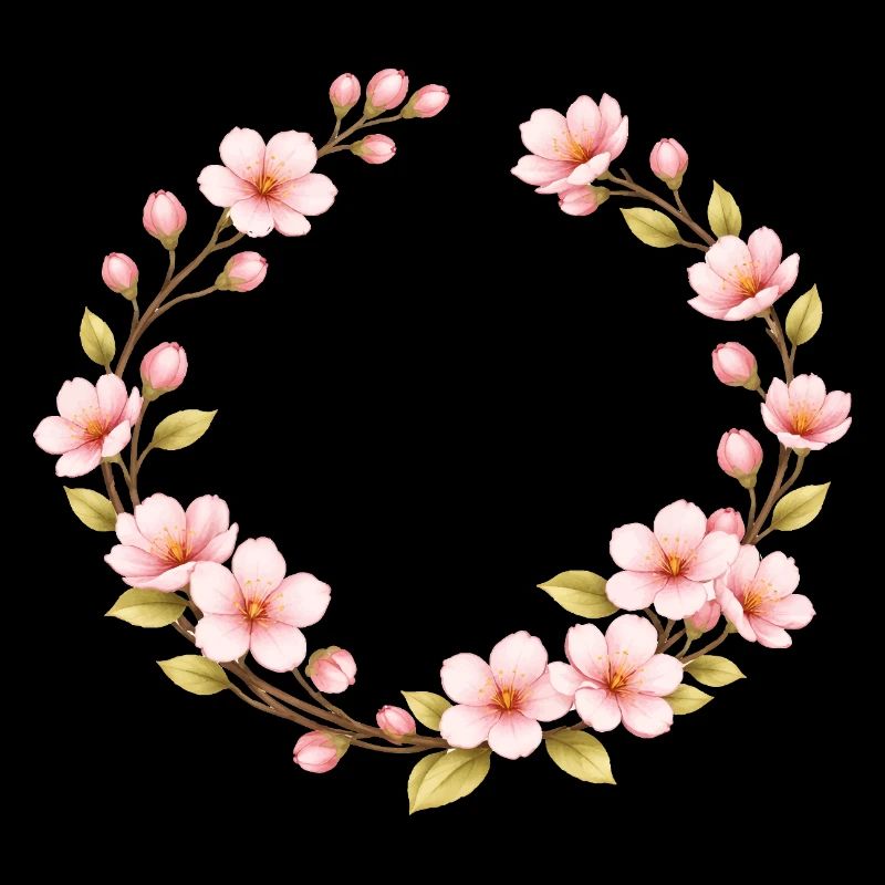 Spring Motif Cherry Blossom Frame