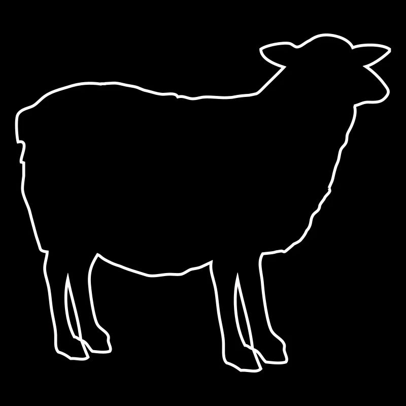 Sheep Silhouette Outline