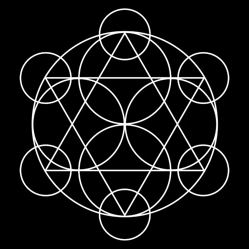 Metatron's Cube Geometric Mandala