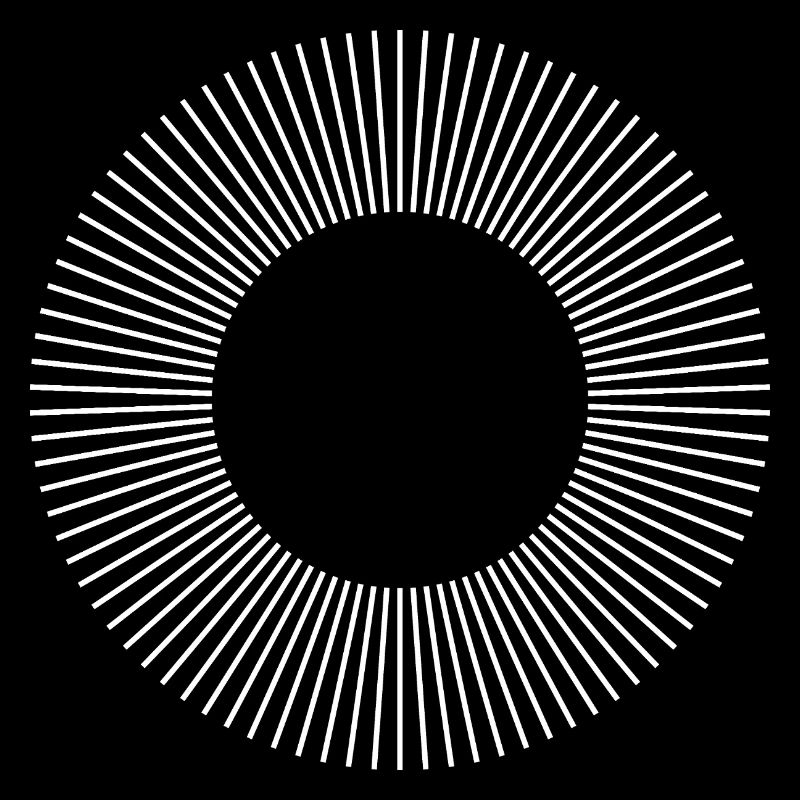Geometric Sunburst Ring Pattern